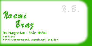 noemi braz business card